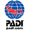 logo oficial de PADI